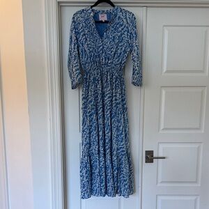 Banjanan Blue floral maxi